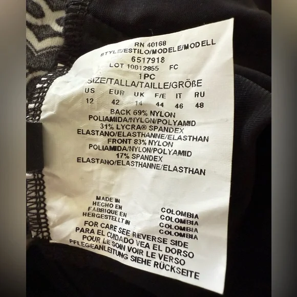 NEW Miraclesuit Lioness Odyssey Brown One Piece Swimsuit-Size 12 - Picture 10 of 10